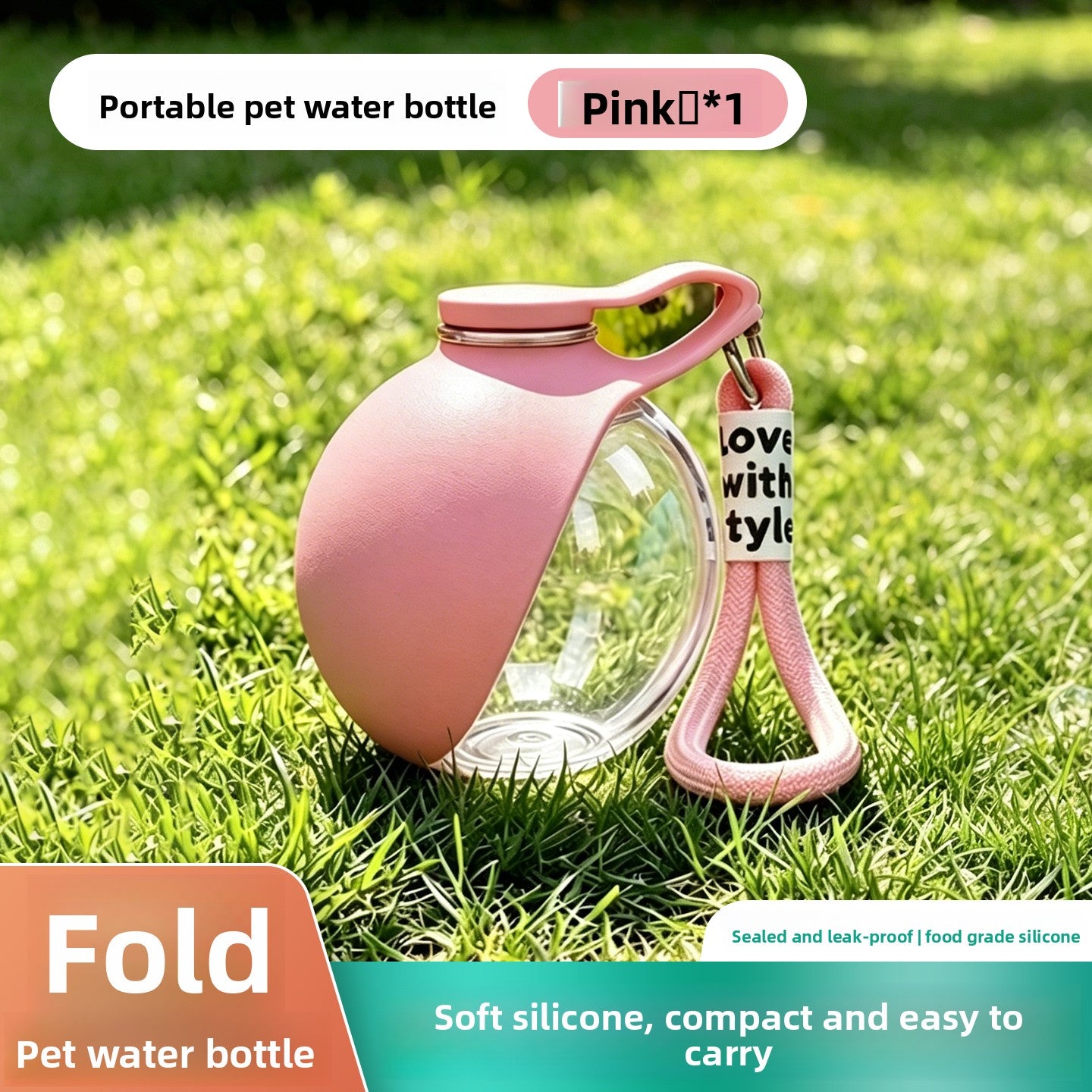 Foldable Portable Pet Water Bottle