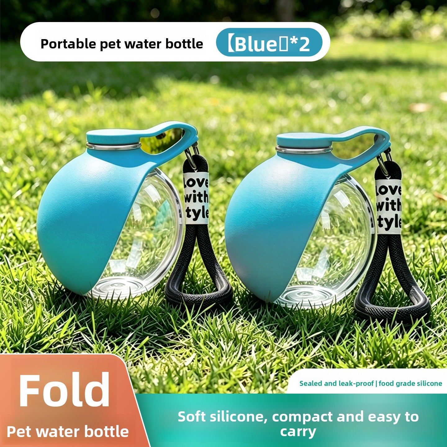 Foldable Portable Pet Water Bottle